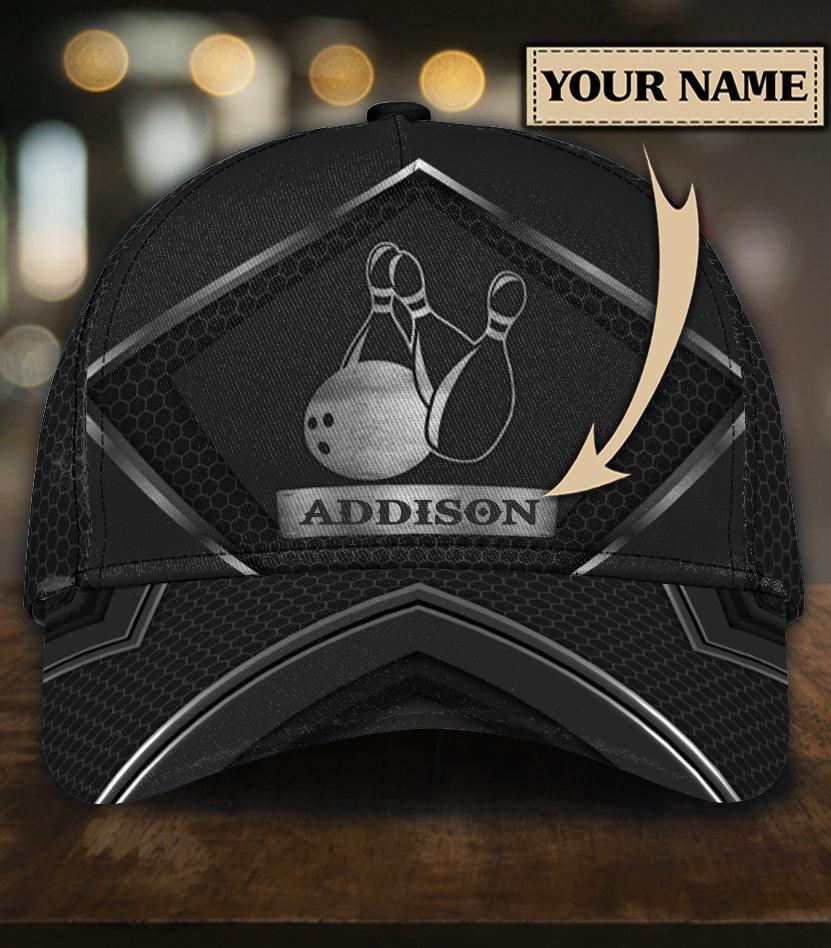 Personalized Bowling Classic Cap, Personalized Gift for Bowling Lovers, Bowling Players Trucker Hats Custom Hats Gifts For Men & Women