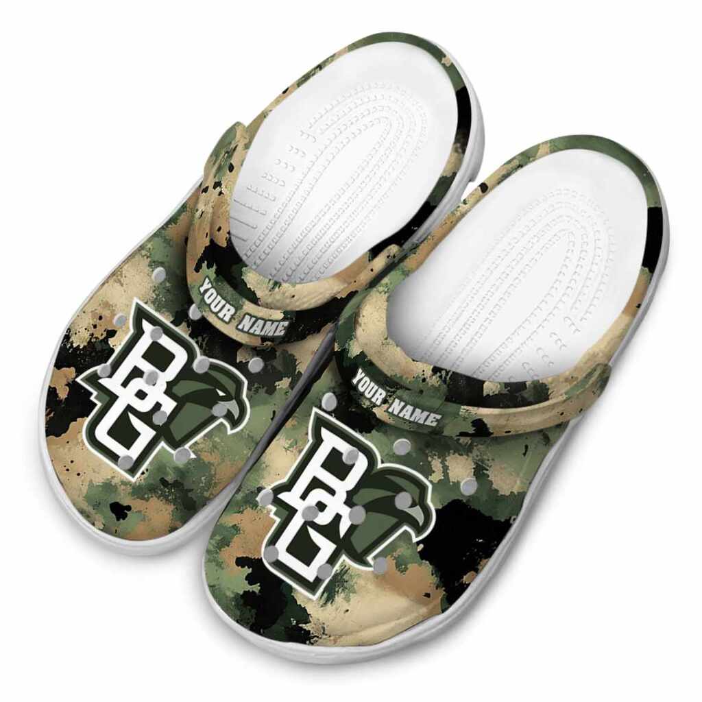 Personalized Bowling Green Falcons Camouflage Craze ClogTVC1801760 - Image 4