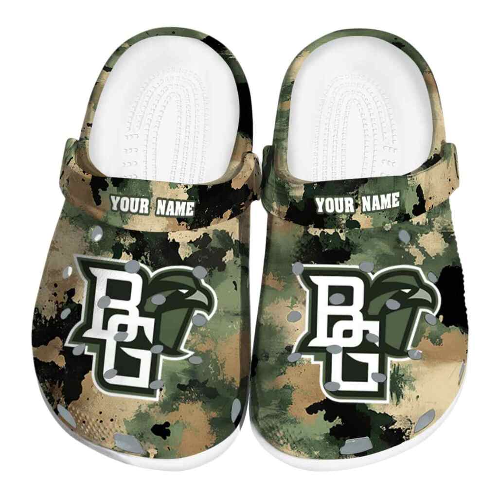 Personalized Bowling Green Falcons Camouflage Craze ClogTVC1801760