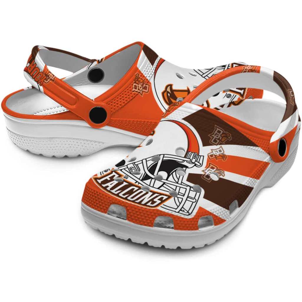 Personalized Bowling Green Falcons Football Helmet ClogTVC1801801 - Image 3