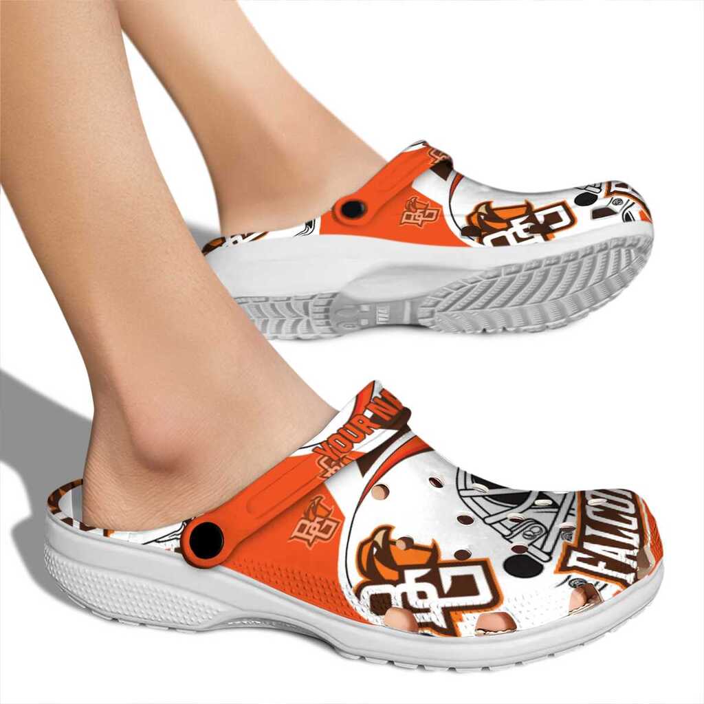 Personalized Bowling Green Falcons Football Helmet ClogTVC1801801 - Image 2