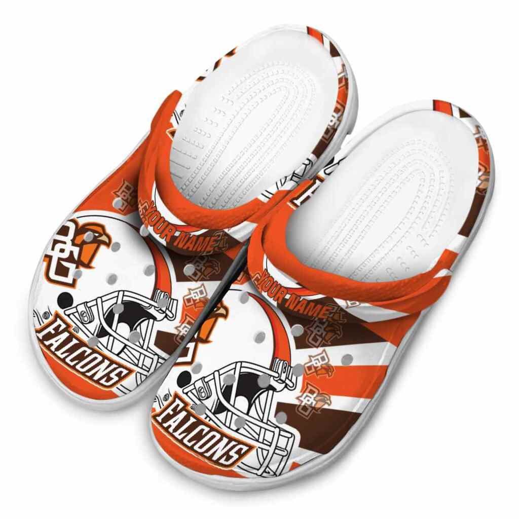 Personalized Bowling Green Falcons Football Helmet ClogTVC1801801 - Image 4