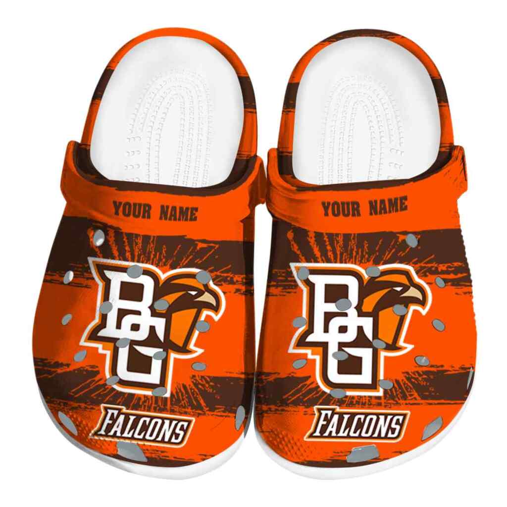 Personalized Bowling Green Falcons Paint Splatter Graphics ClogTVC1801739