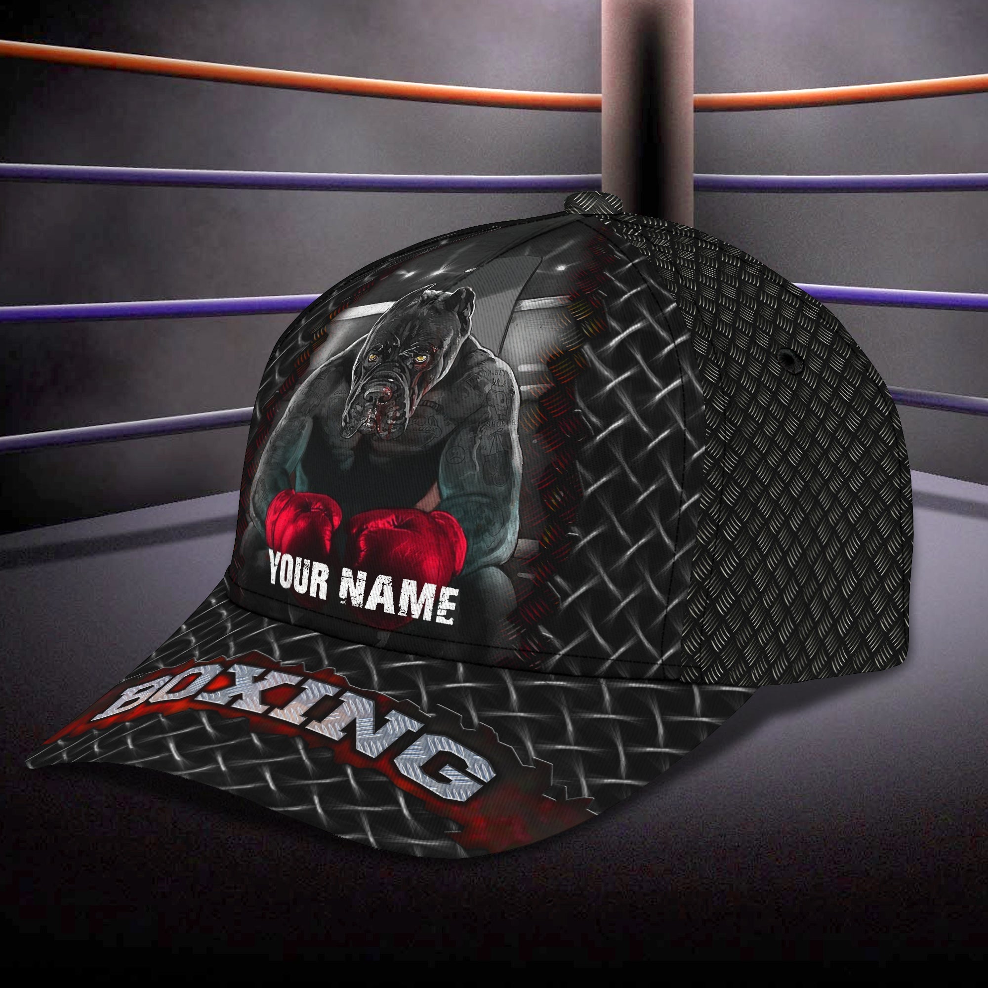 Personalized Boxing Cap - Custom Classic Name Cap Trucker Hats Custom Hats Gifts For Men & Women