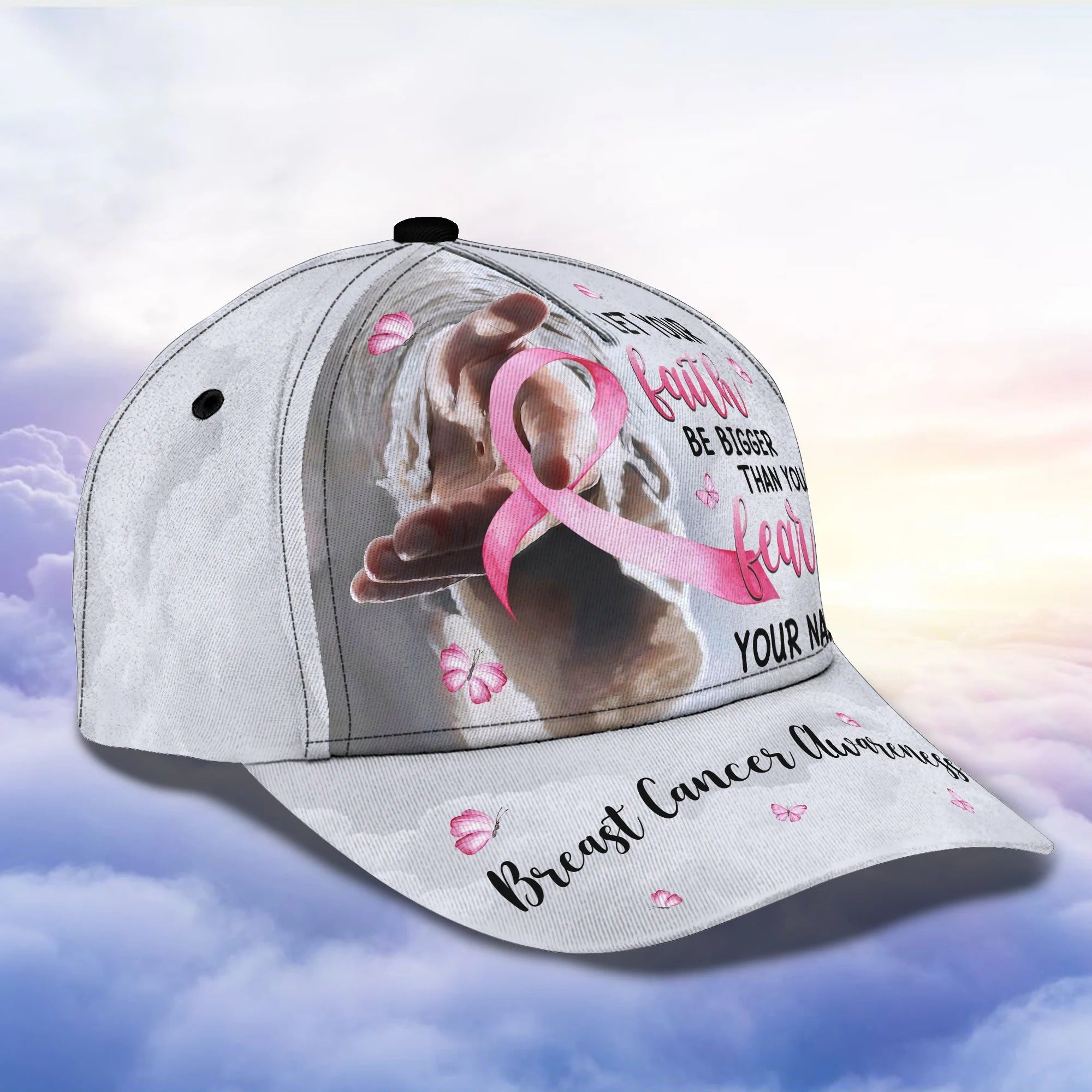Personalized Breast Cancer Hat, Pink Cancer Classic Cap Hat, Breast Cancer Awareness Cap Hat Trucker Hats Custom Hats Gifts For Men & Women