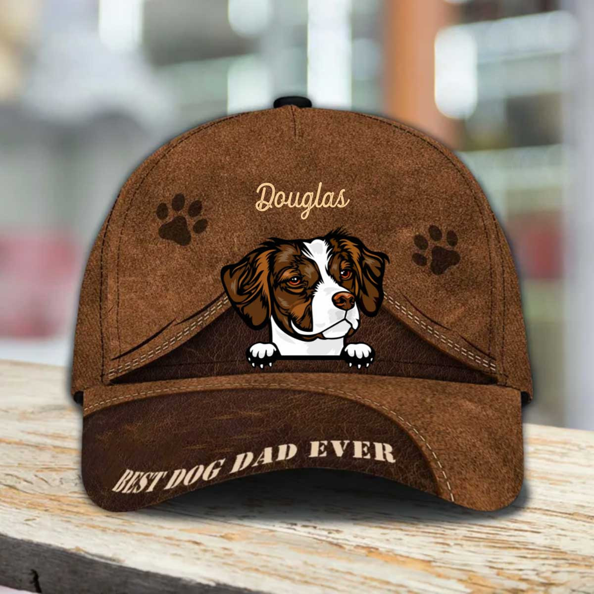 Personalized Brittany Hat, Custom Photo Brittany 3D Cap for Mom Trucker Hats Custom Hats Gifts For Men & Women