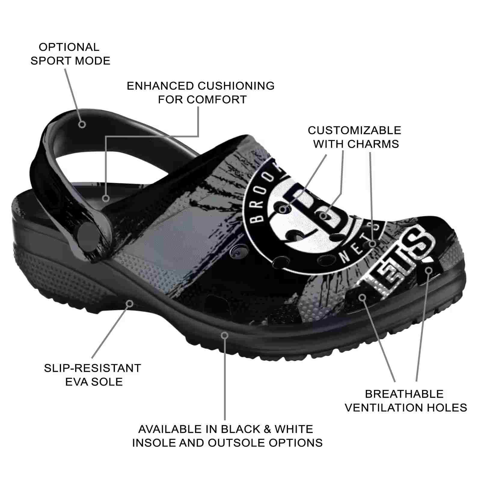 Personalized Brooklyn Nets Paint Splatter Graphics ClogTVC1801682 - Image 5