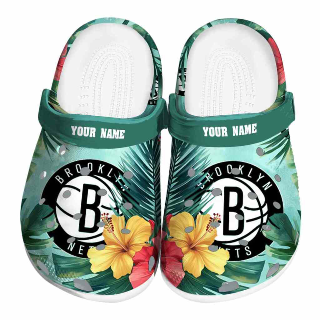 Personalized Brooklyn Nets Tropical Vibes ClogTVC1801682
