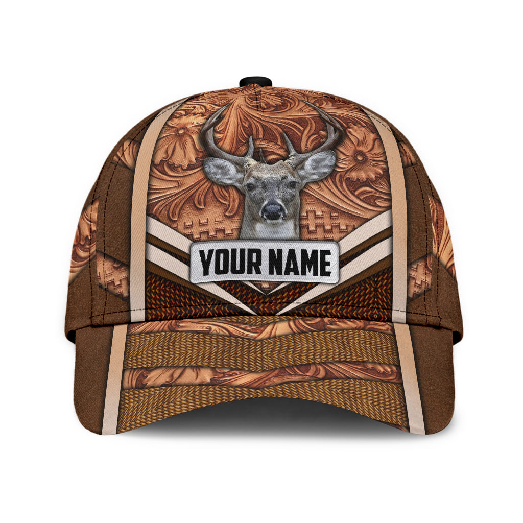 Personalized Brown Hunting Baseball Cap Hat For Men And Women Hunting Gift For Son Dad Trucker Hats Custom Hats Gifts For Men & Women