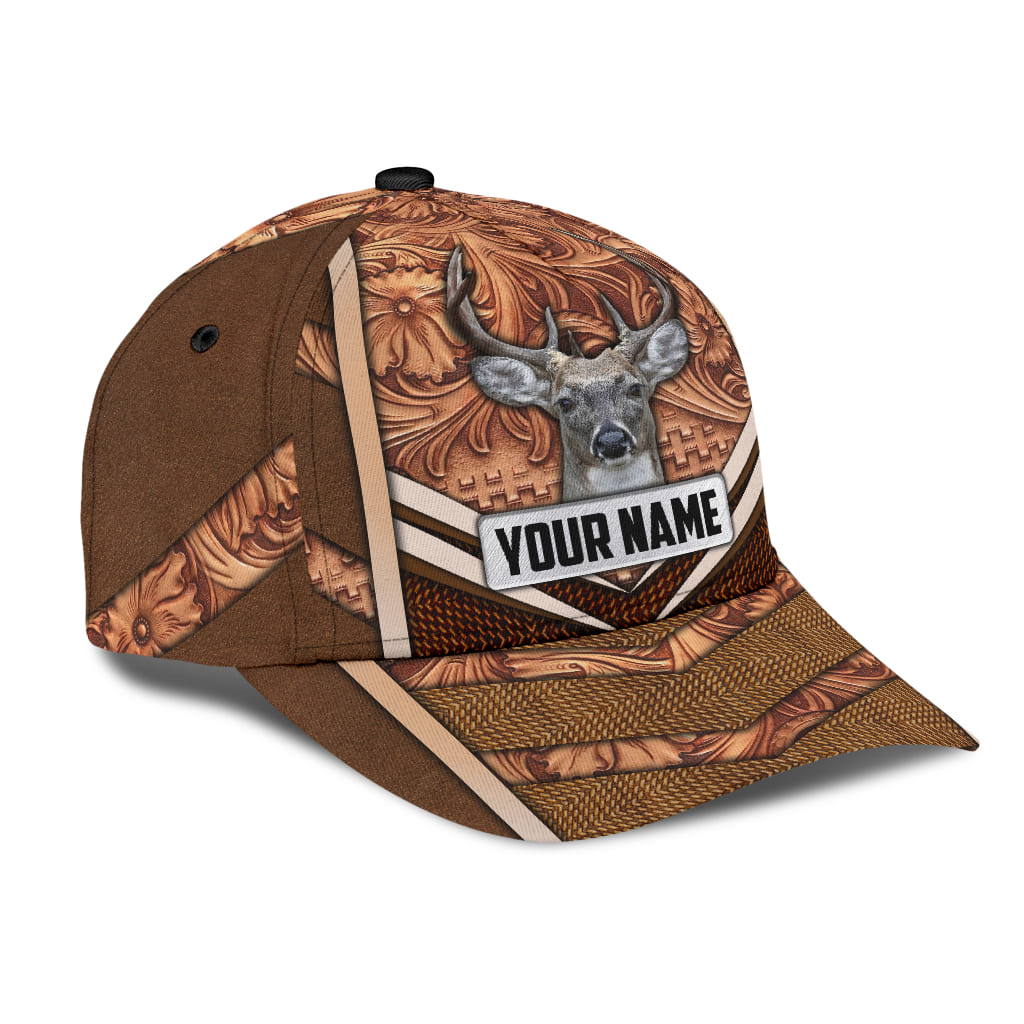 Personalized Brown Hunting Baseball Cap Hat For Men And Women Hunting Gift For Son Dad Trucker Hats Custom Hats Gifts For Men & Women