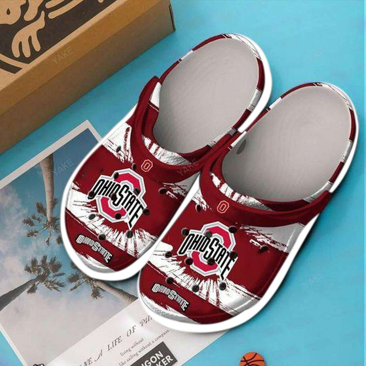 Personalized Buckeyes Football Team Crocs Clog Custom Name Shoes