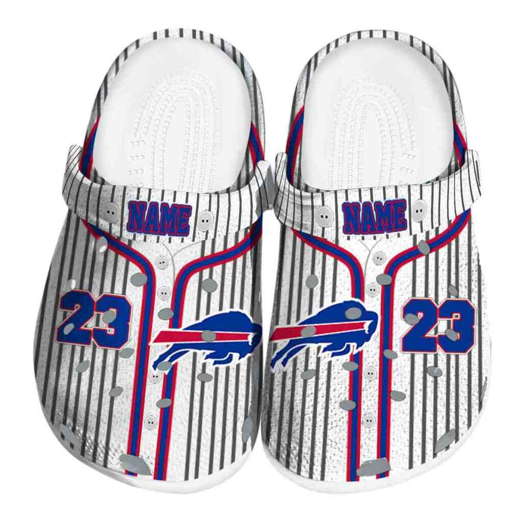 Personalized Buffalo Bills Pinstripe Pattern ClogTVC180102