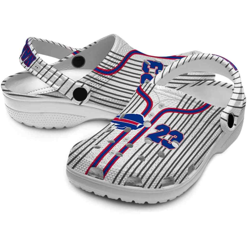 Personalized Buffalo Bills Pinstripe Pattern ClogTVC180102 - Image 3