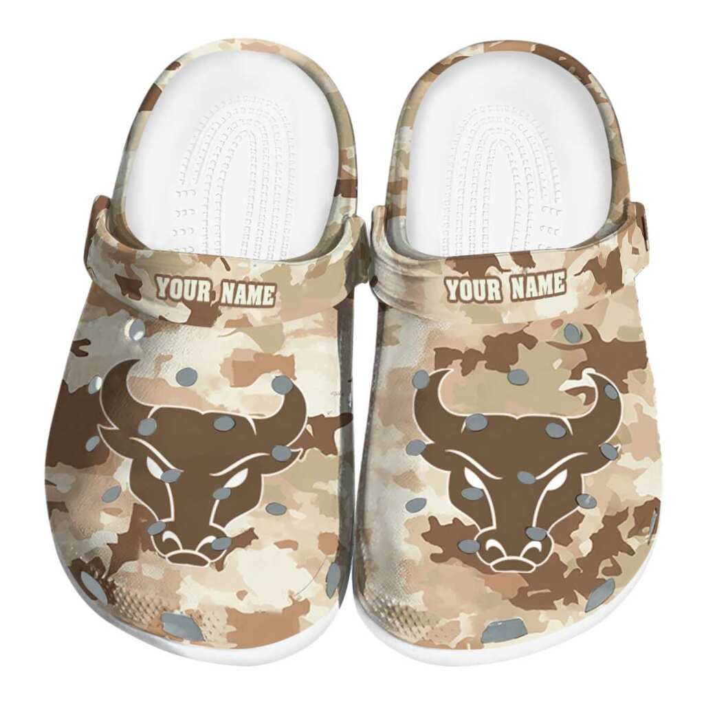 Personalized Buffalo Bulls Desert Camo ClogTVC1801760