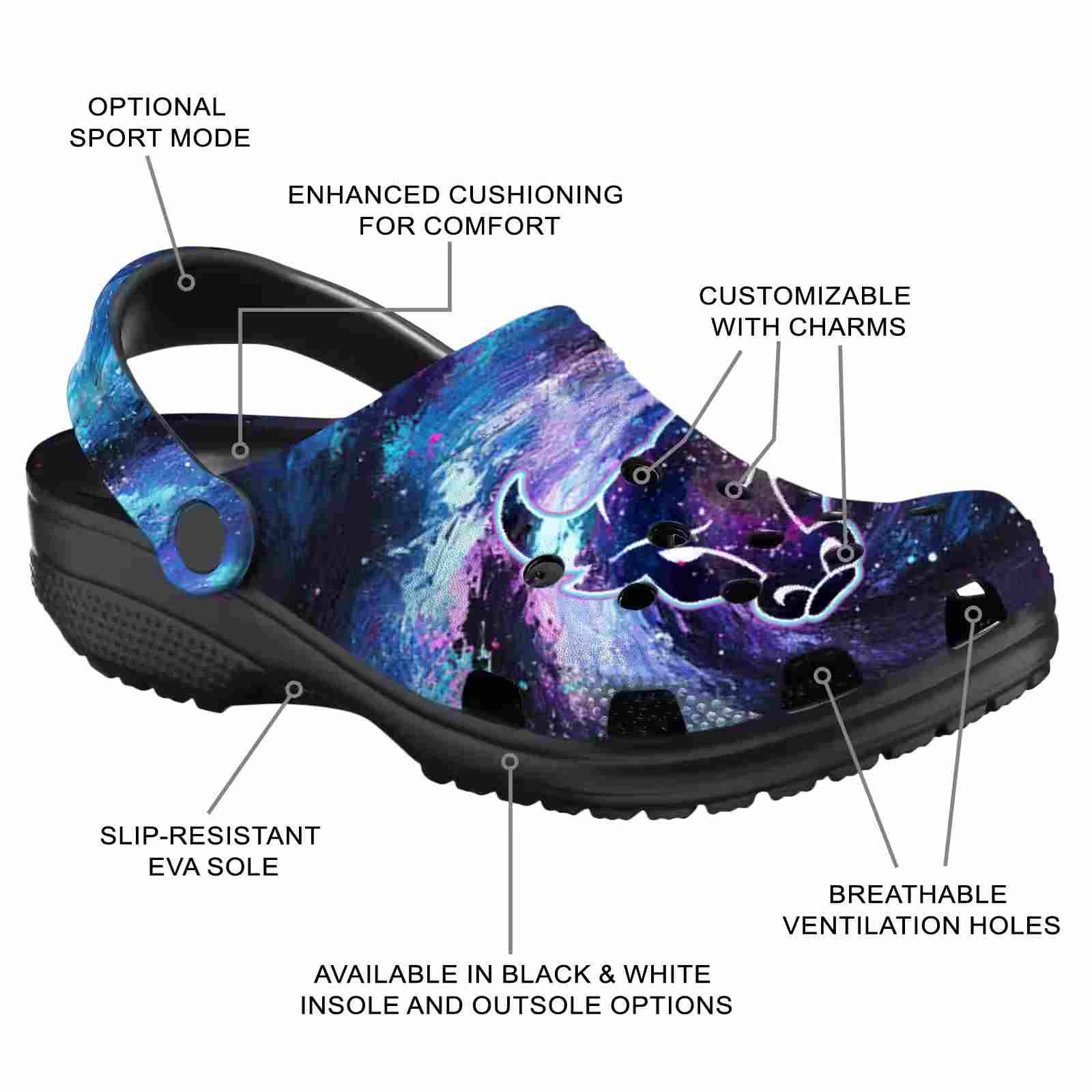 Personalized Buffalo Bulls Galaxy Swirl ClogTVC1801760 - Image 5
