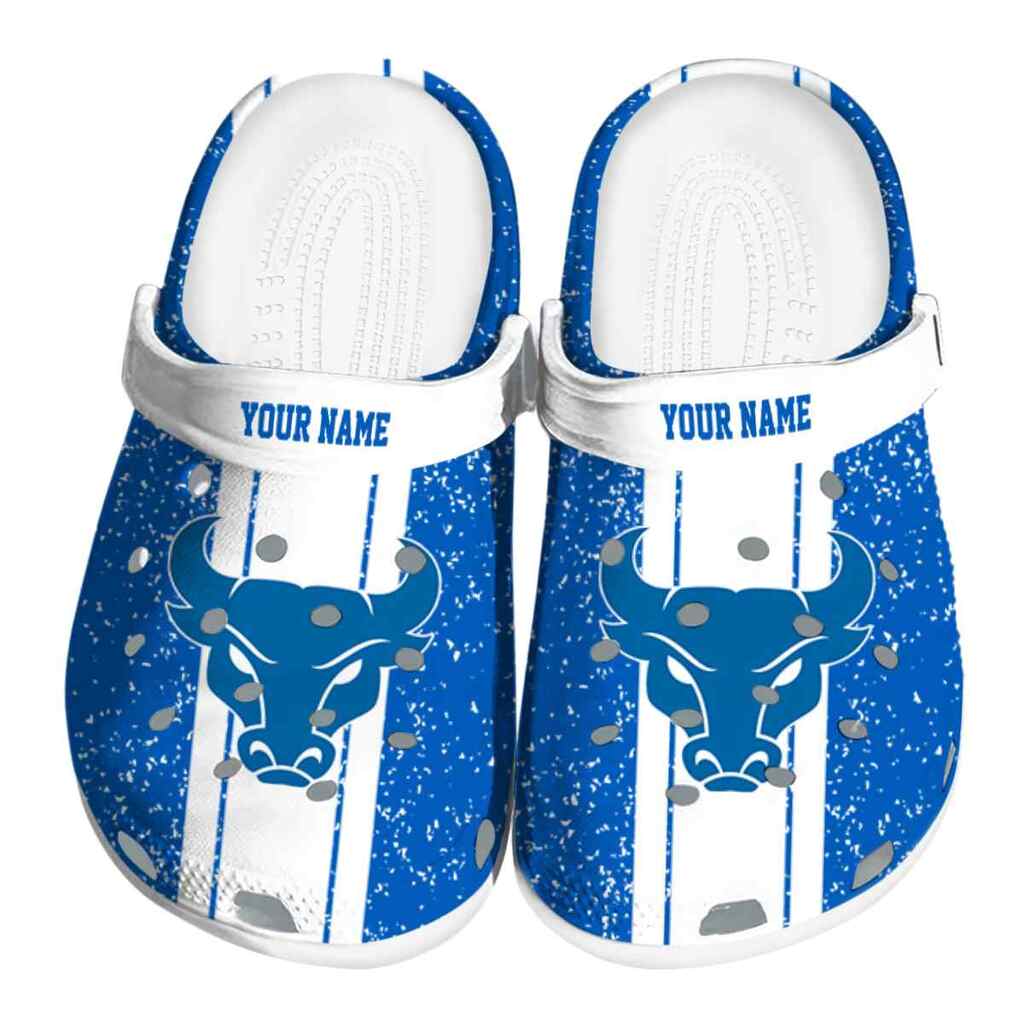 Personalized Buffalo Bulls Vertical Stripes ClogTVC1801750