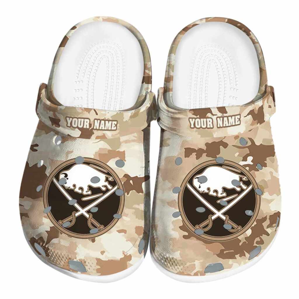 Personalized Buffalo Sabres Desert Camo ClogTVC1801863