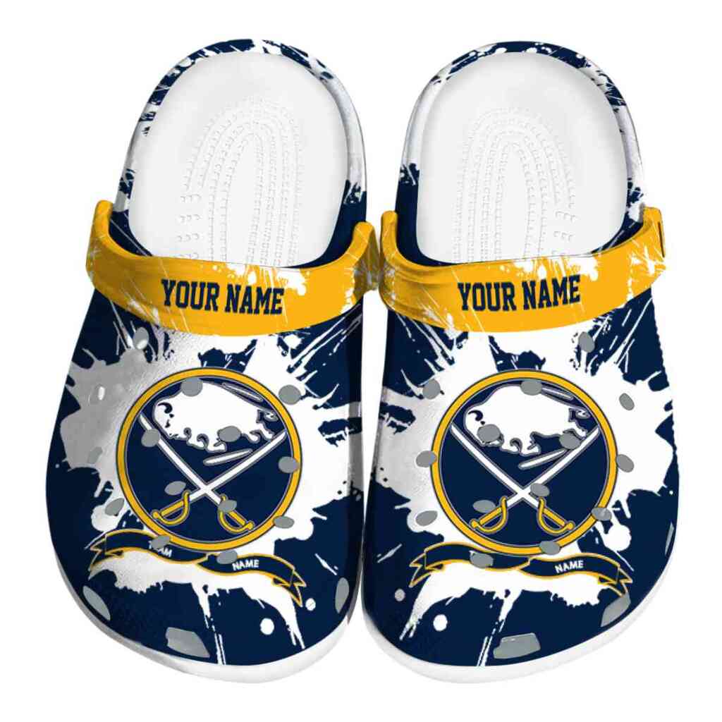 Personalized Buffalo Sabres Splatter Pattern ClogTVC1801859