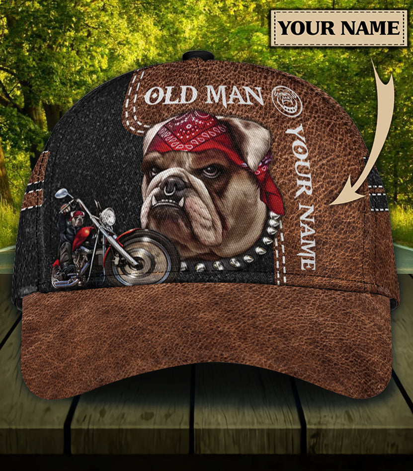 Personalized Bulldog Classic Cap, Gift for Dog Lovers, Dog Dad, Dog Mom Trucker Hats Custom Hats Gifts For Men & Women