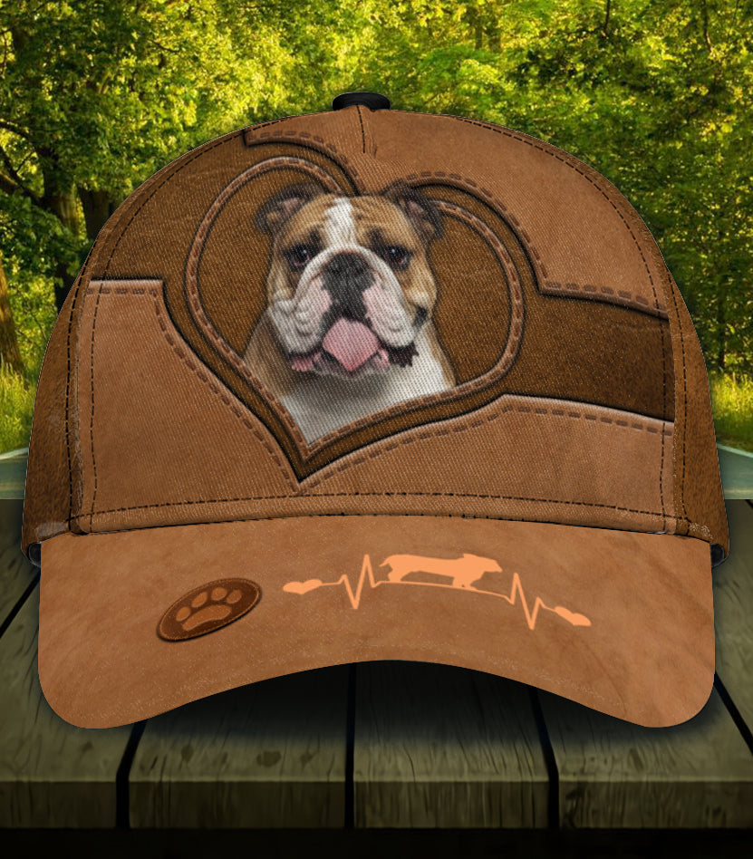 Personalized Bulldog Classic Cap, Gift for Dog Lovers, Dog Dad, Dog Mom Trucker Hats Custom Hats Gifts For Men & Women