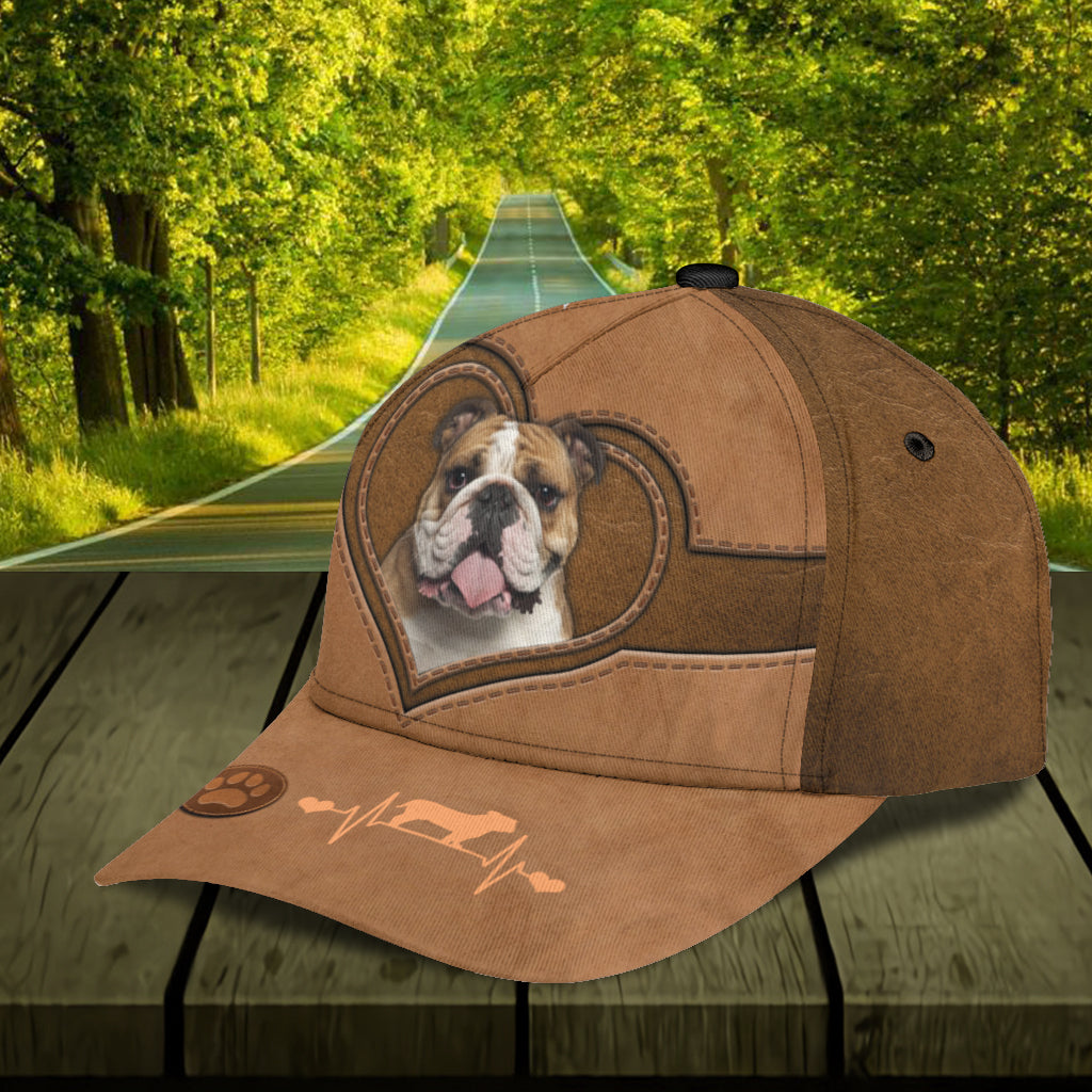 Personalized Bulldog Classic Cap, Gift for Dog Lovers, Dog Dad, Dog Mom Trucker Hats Custom Hats Gifts For Men & Women