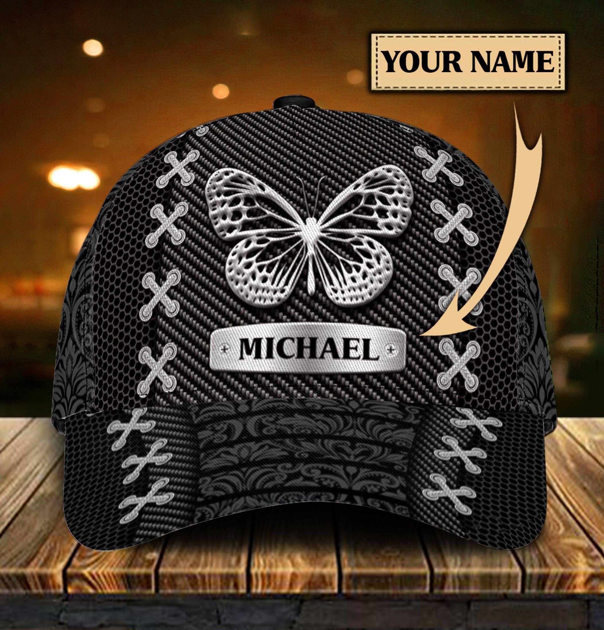 Personalized Butterfly Classic Cap, Personalized Gift for Butterfly Lovers Trucker Hats Custom Hats Gifts For Men & Women