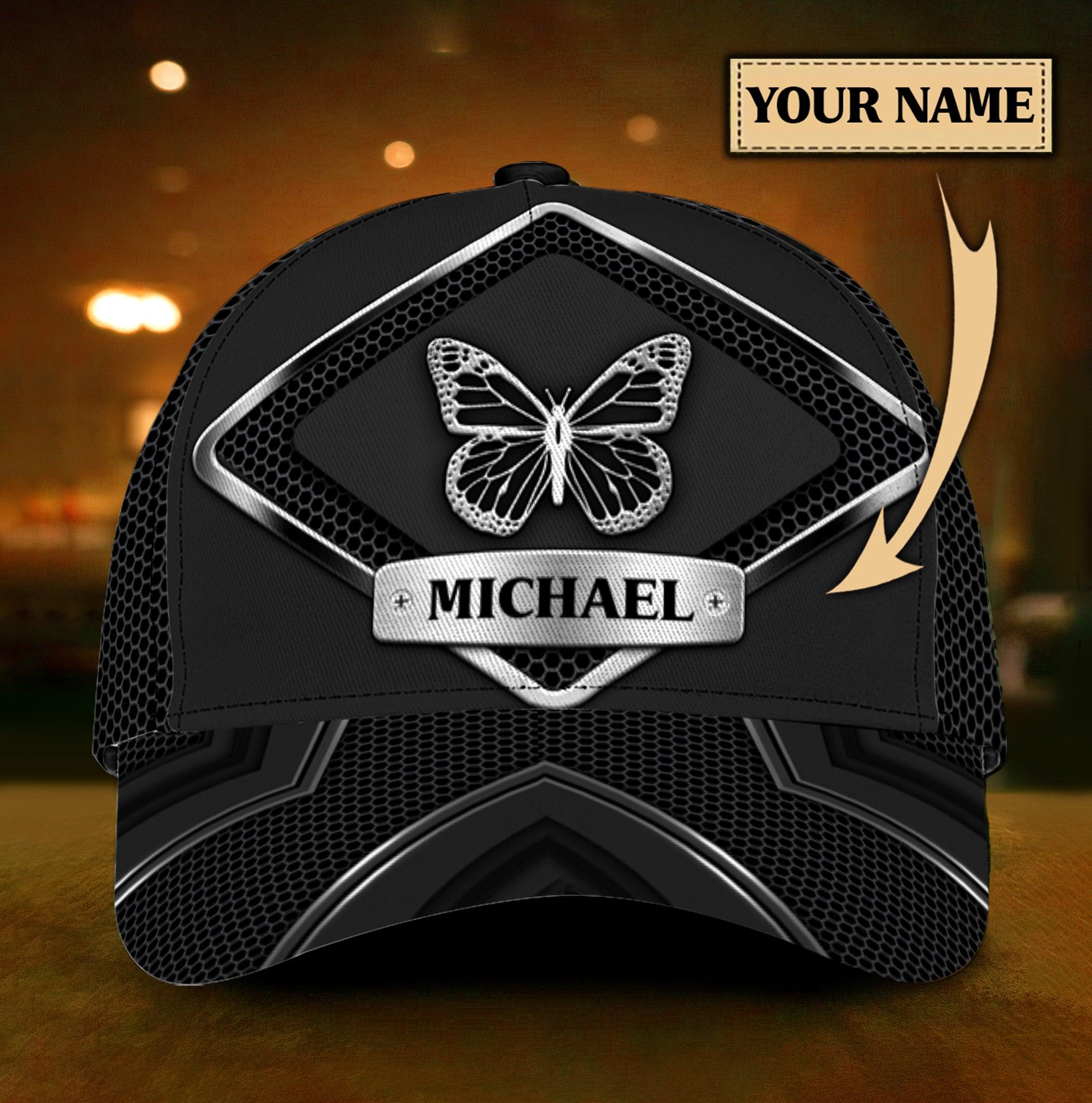 Personalized Butterfly Classic Cap, Personalized Gift for Butterfly Lovers Trucker Hats Custom Hats Gifts For Men & Women