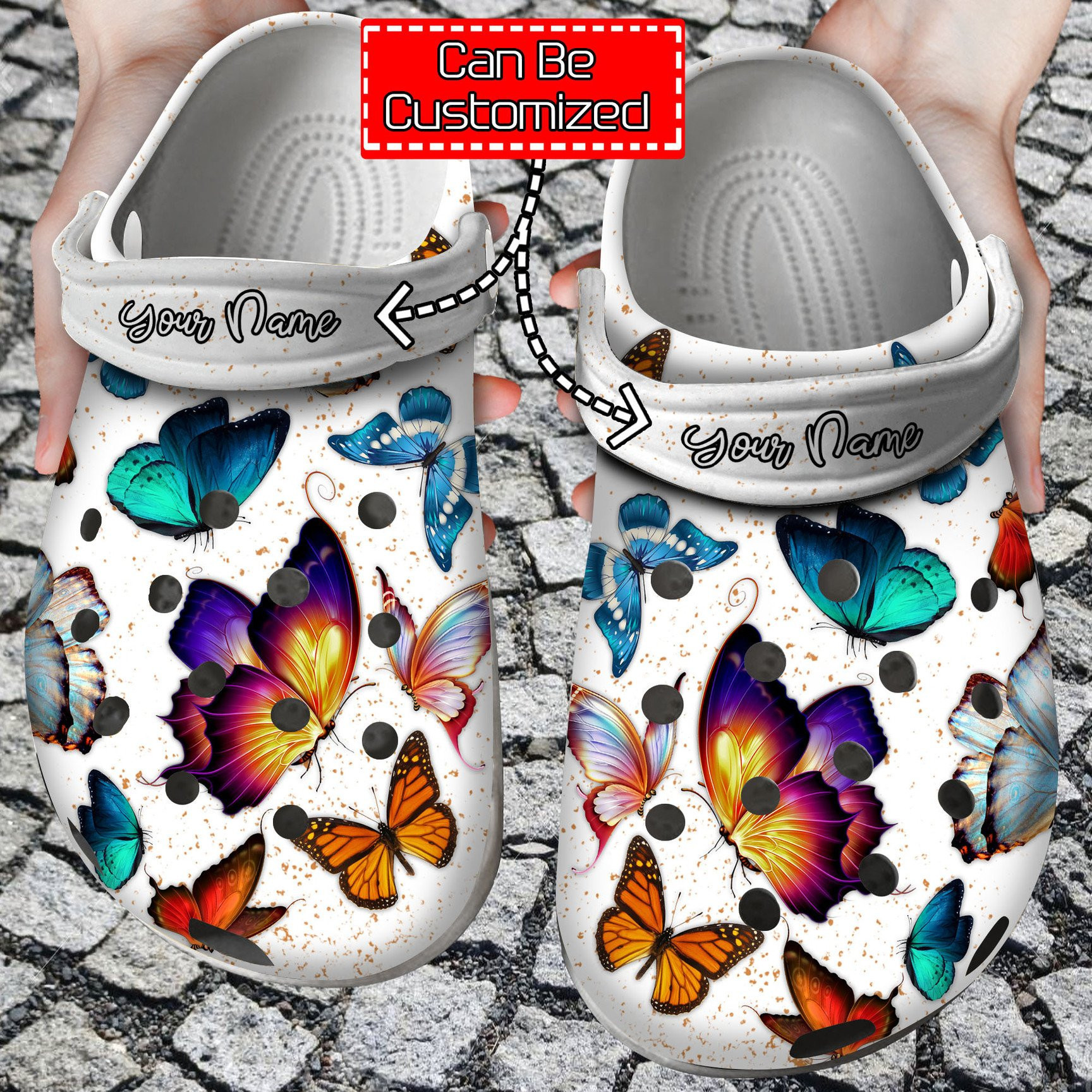 Personalized Butterfly Lovers clog Shoes Animal