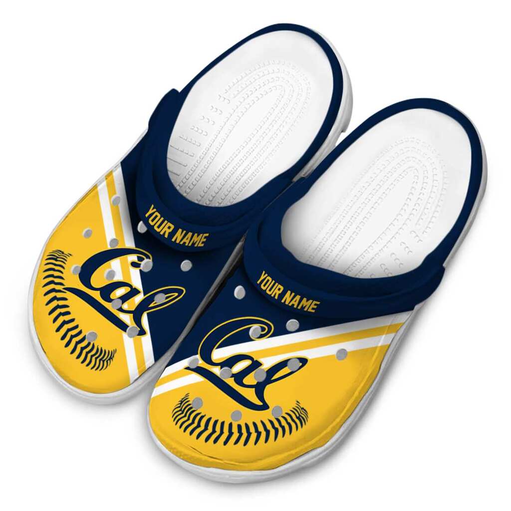 Personalized California Golden Bears Baseball Motif ClogTVC1801802 - Image 4