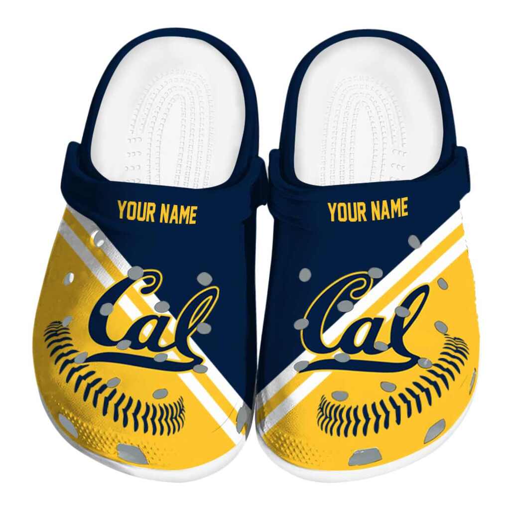 Personalized California Golden Bears Baseball Motif ClogTVC1801802