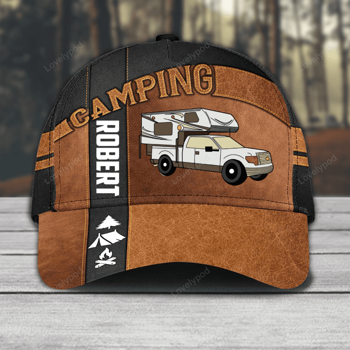 Personalized Camping Classic Cap for Family Camping, Camping Hat for Campers Trucker Hats Custom Hats Gifts For Men & Women