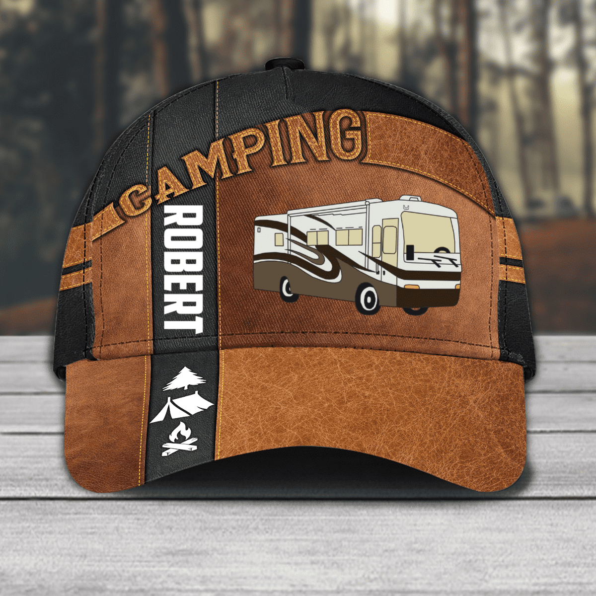 Personalized Camping Classic Cap for Family Camping, Camping Hat for Campers Trucker Hats Custom Hats Gifts For Men & Women