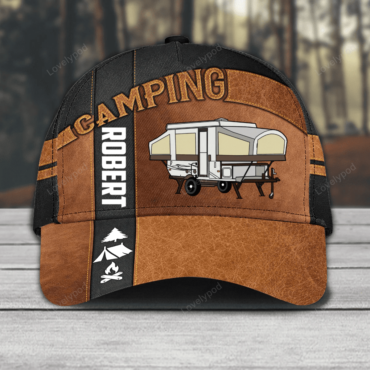 Personalized Camping Classic Cap for Family Camping, Camping Hat for Campers Trucker Hats Custom Hats Gifts For Men & Women