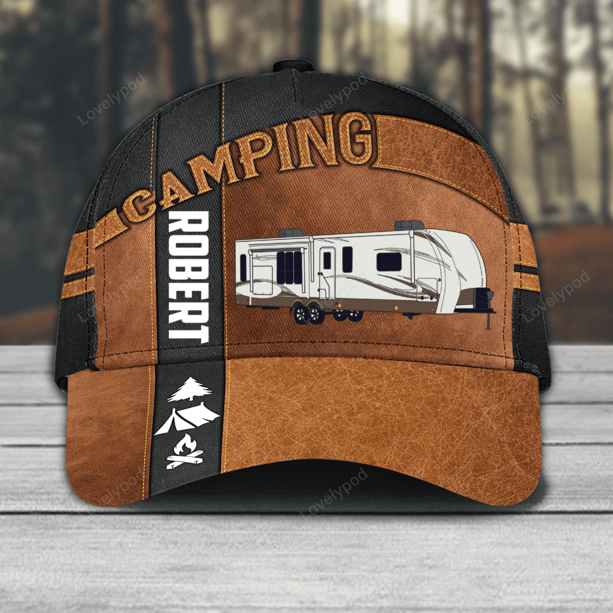 Personalized Camping Classic Cap for Family Camping, Camping Hat for Campers Trucker Hats Custom Hats Gifts For Men & Women