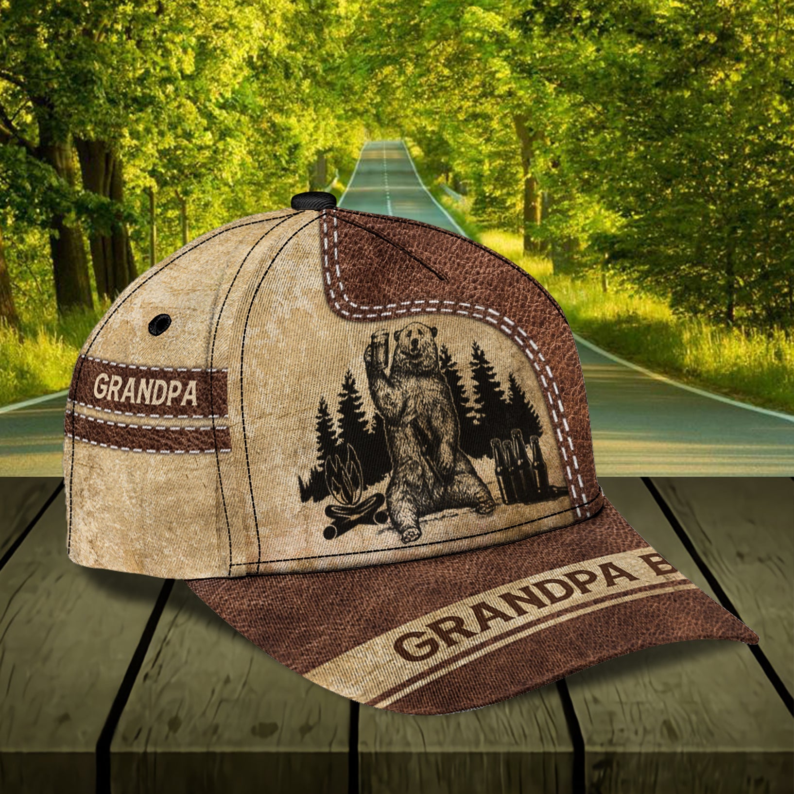 Personalized Camping Classic Cap, Gift for Camping Lovers  Trucker Hats Custom Hats Gifts For Men & Women