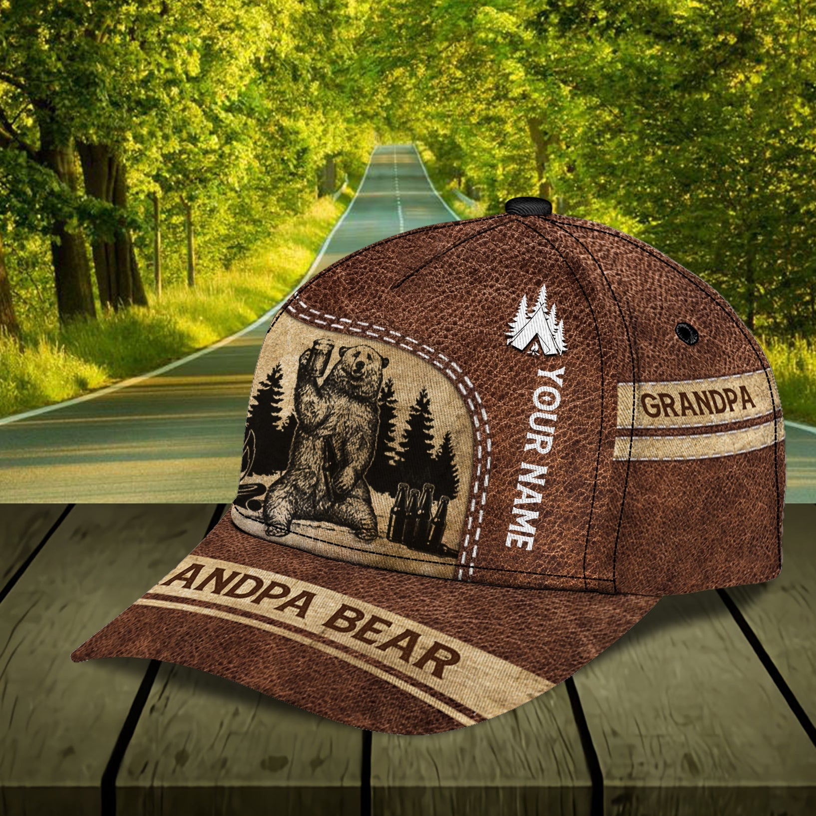 Personalized Camping Classic Cap, Gift for Camping Lovers  Trucker Hats Custom Hats Gifts For Men & Women