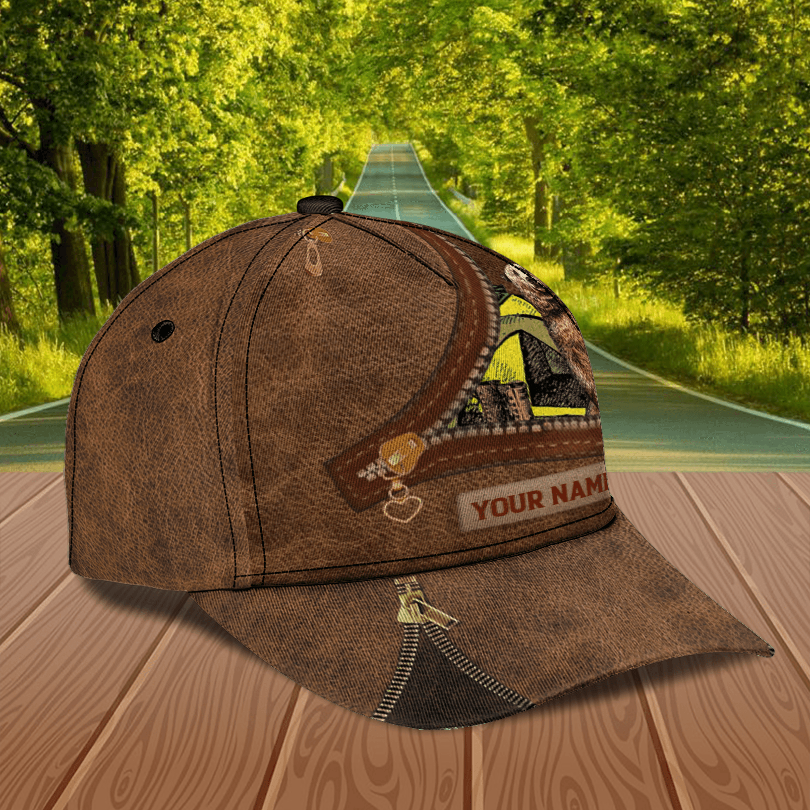 Personalized Camping Classic Cap, Personalized Gift for Camping Lovers Trucker Hats Custom Hats Gifts For Men & Women