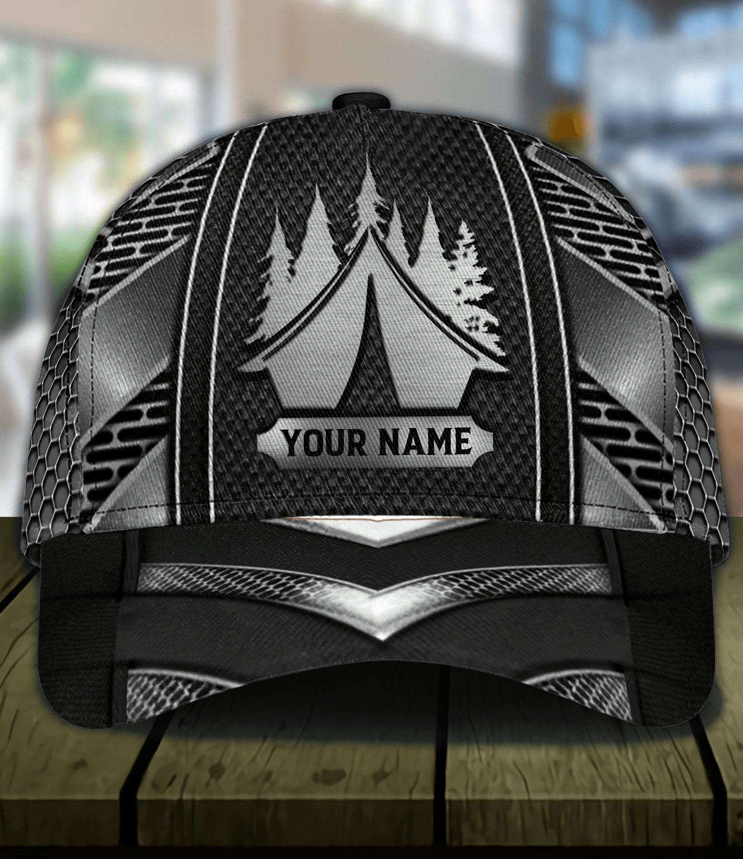 Personalized Camping Classic Cap, Personalized Gift for Camping Lovers Trucker Hats Custom Hats Gifts For Men & Women