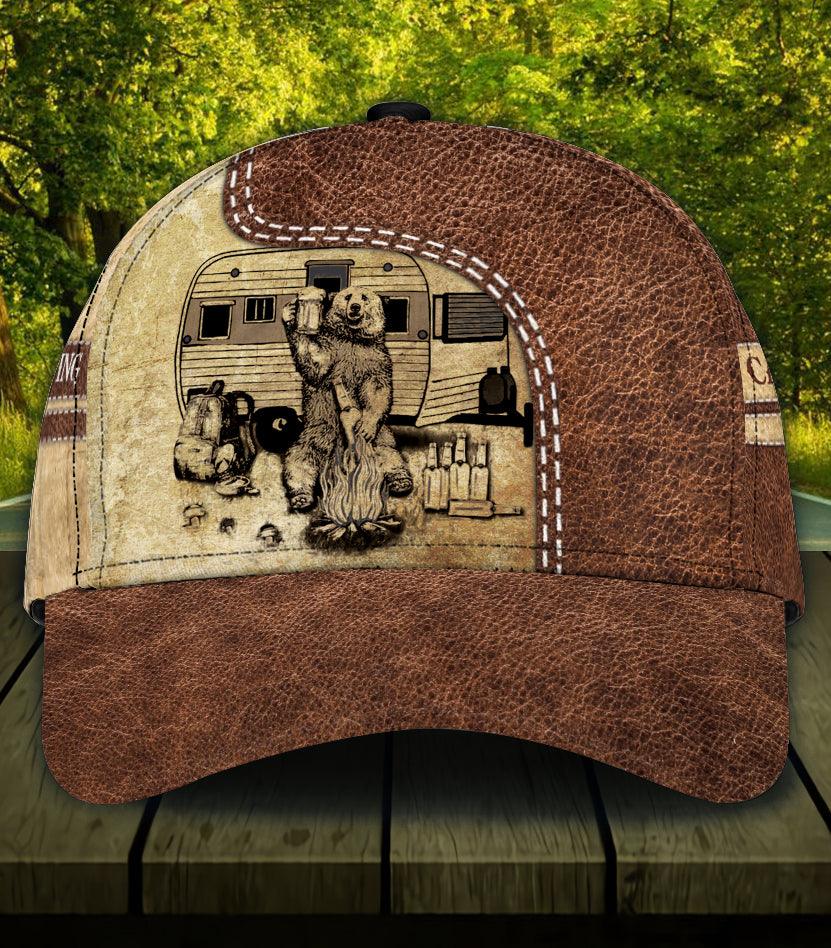 Personalized Camping Classic Cap, Personalized Gift for Camping Lovers Trucker Hats Custom Hats Gifts For Men & Women