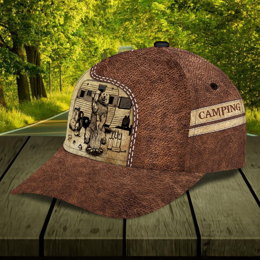 Personalized Camping Classic Cap, Personalized Gift for Camping Lovers Trucker Hats Custom Hats Gifts For Men & Women