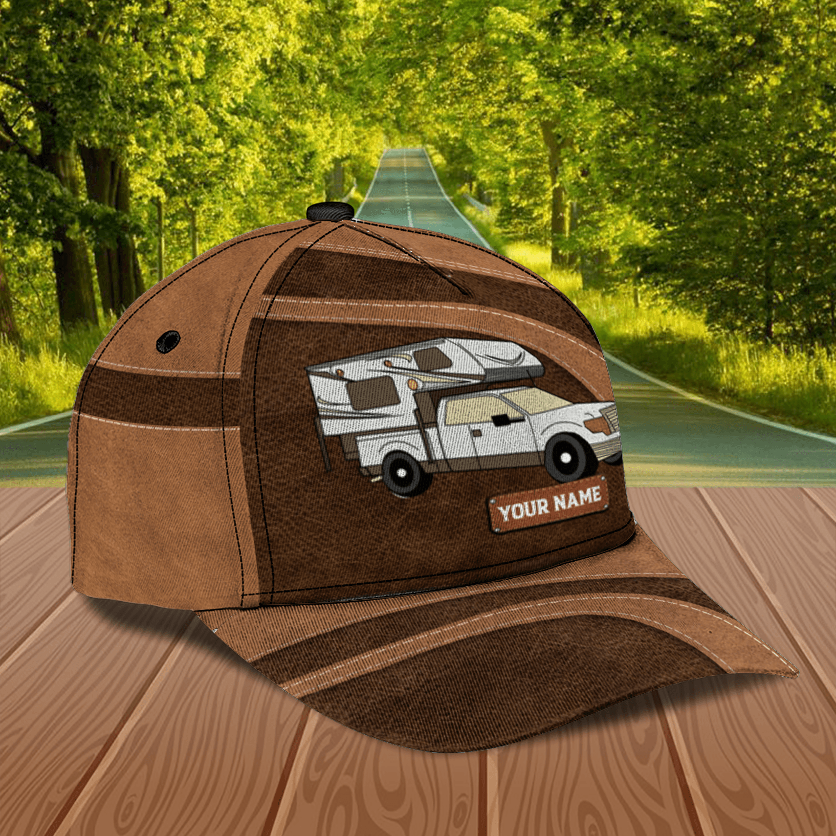 Personalized Camping Classic Cap, Personalized Gift for Camping Lovers Trucker Hats Custom Hats Gifts For Men & Women