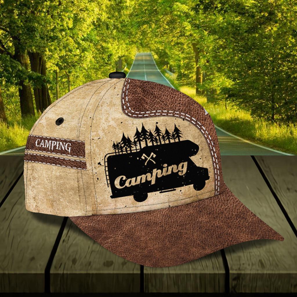 Personalized Camping Classic Cap, Personalized Gift for Camping Lovers Trucker Hats Custom Hats Gifts For Men & Women