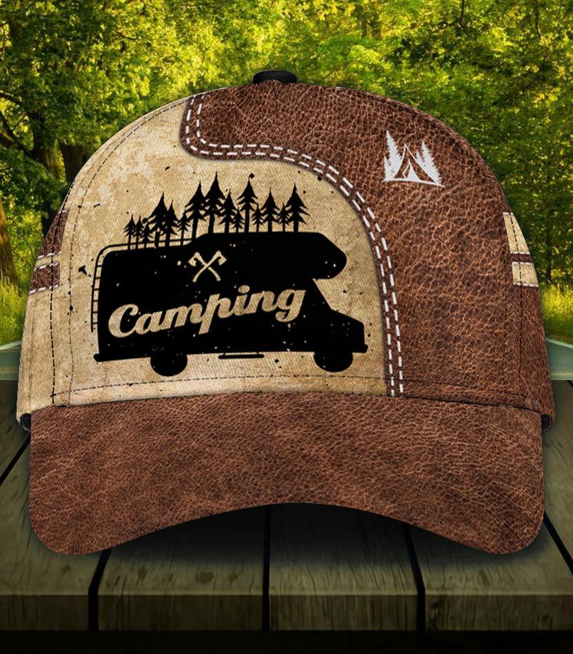 Personalized Camping Classic Cap, Personalized Gift for Camping Lovers Trucker Hats Custom Hats Gifts For Men & Women