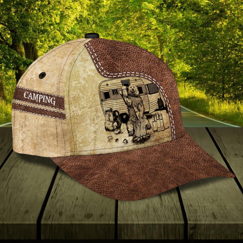 Personalized Camping Classic Cap, Personalized Gift for Camping Lovers Trucker Hats Custom Hats Gifts For Men & Women