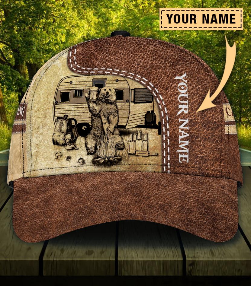 Personalized Camping Classic Cap, Personalized Gift for Camping Lovers Trucker Hats Custom Hats Gifts For Men & Women