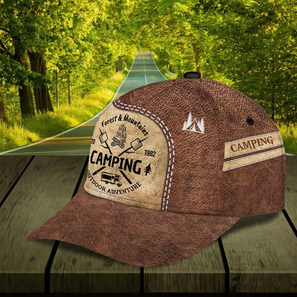 Personalized Camping Classic Cap, Personalized Gift for Camping Lovers Trucker Hats Custom Hats Gifts For Men & Women