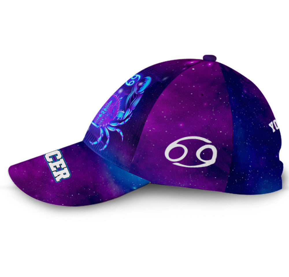 Personalized Cancer Miraculous Galaxy Hat Classic Cap Trucker Hats Custom Hats Gifts For Men & Women