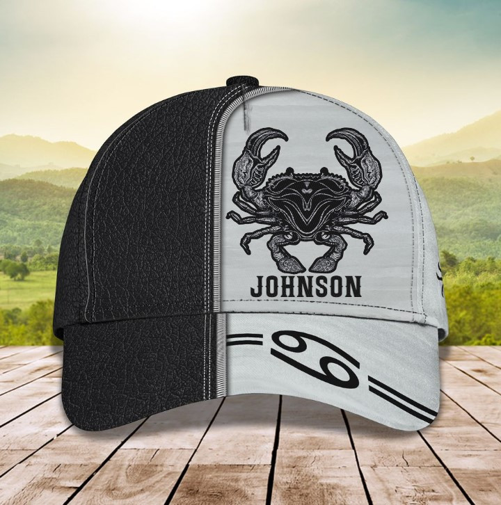 Personalized Cancer Zodiac Classic Cap for Men, Women, Cancer Zodiac Hat for Friends Birthday Trucker Hats Custom Hats Gifts For Men & Women