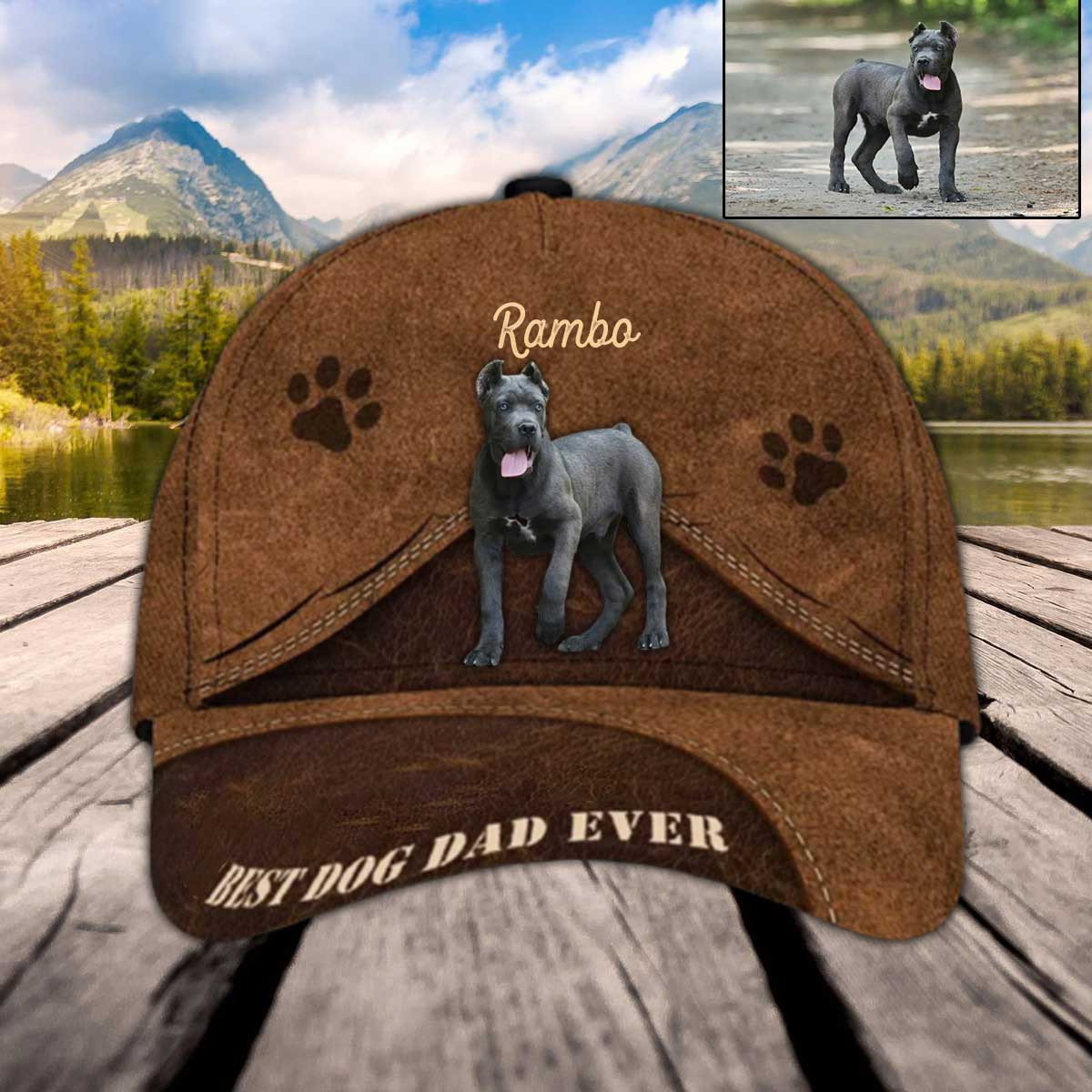 Personalized Cane Corso Hat, Custom Photo Cane Corso Cap for Mom & Dad Trucker Hats Custom Hats Gifts For Men & Women