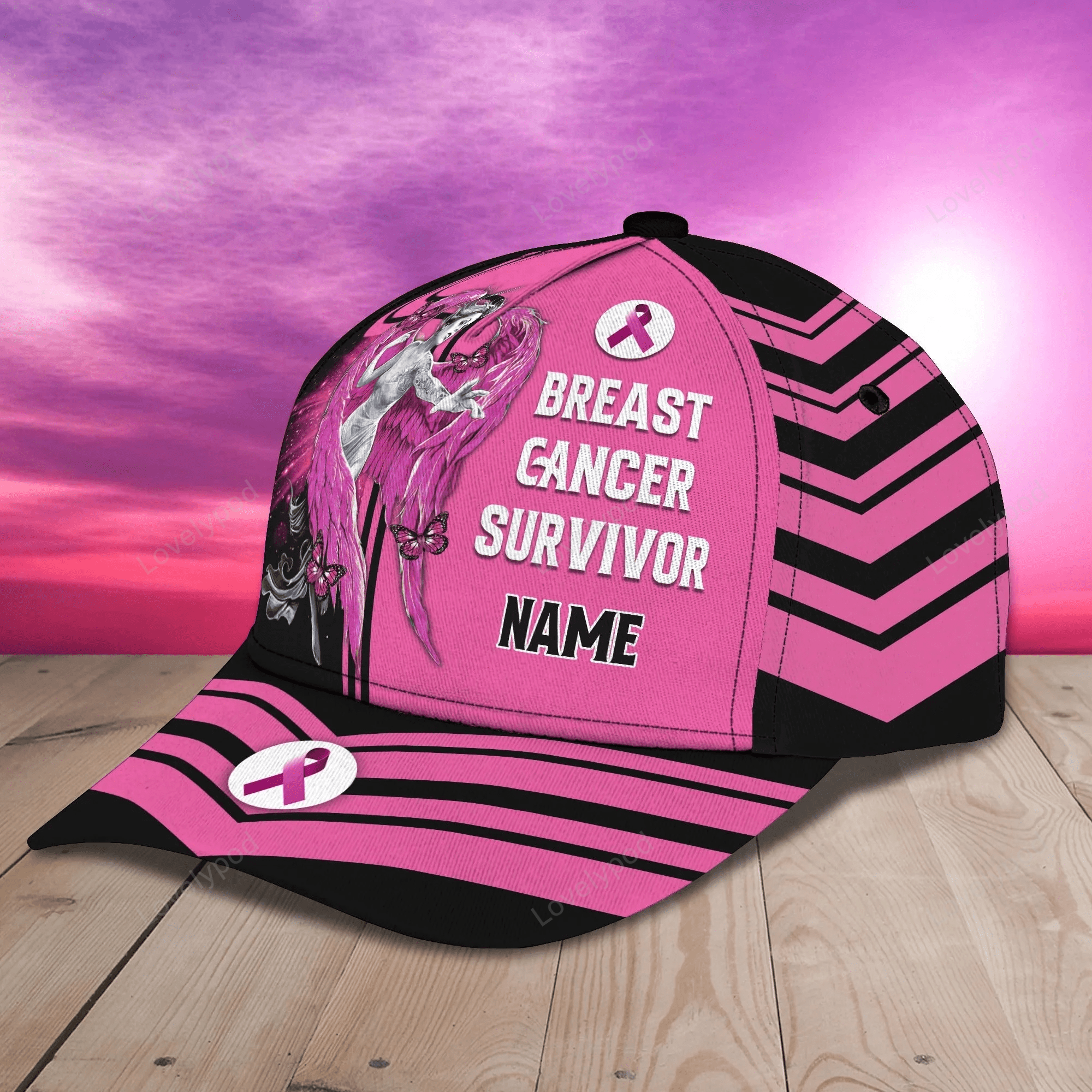 Personalized Cap Hat For Breast Cancer Survivor, Breast Cancer Awareness Cap Trucker Hats Custom Hats Gifts For Men & Women